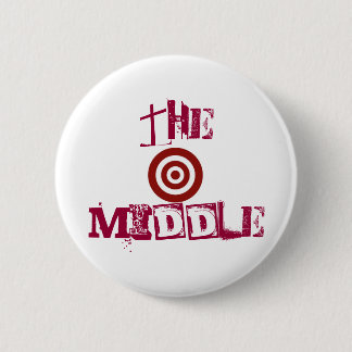 DE MIDDEN-BUTTON 2 RONDE BUTTON 5,7 CM