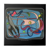 De Midden-Century Mod Space is het schilderij van  Tegeltje (Voorkant)