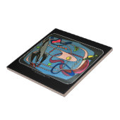 De Midden-Century Mod Space is het schilderij van  Tegeltje (Zijkant)