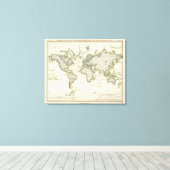 De middenbarometer canvas afdruk (Insitu (Houten vloer))