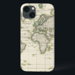 De middenbarometer Case-Mate iPhone case<br><div class="desc">Ubersicht Der Mittleren Barometerstande Am Meere und Der Oscillationen. van Berghaus,  Heinrich (183). Gepubliceerd door "Gotha: Justus Perthes".</div>