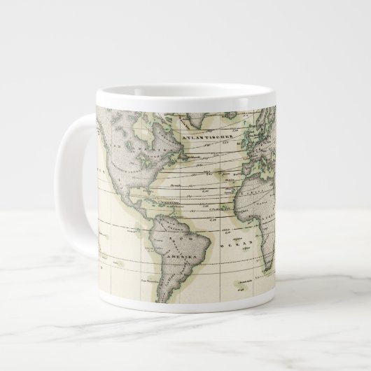 De middenbarometer grote koffiekop (Links)