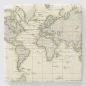 De middenbarometer stenen onderzetter (Voorkant)