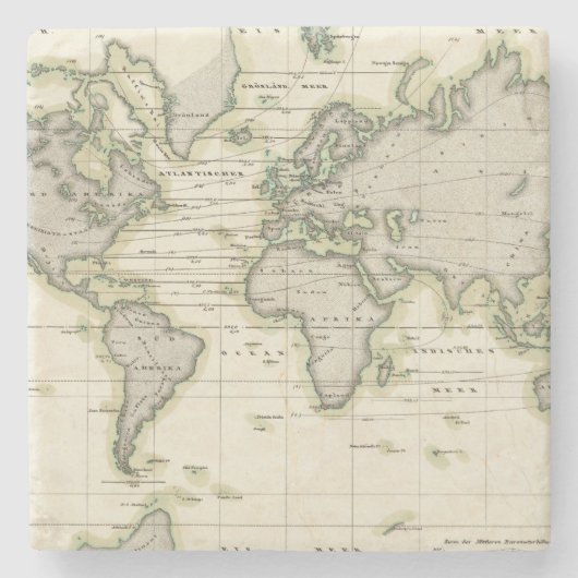 De middenbarometer stenen onderzetter (Voorkant)