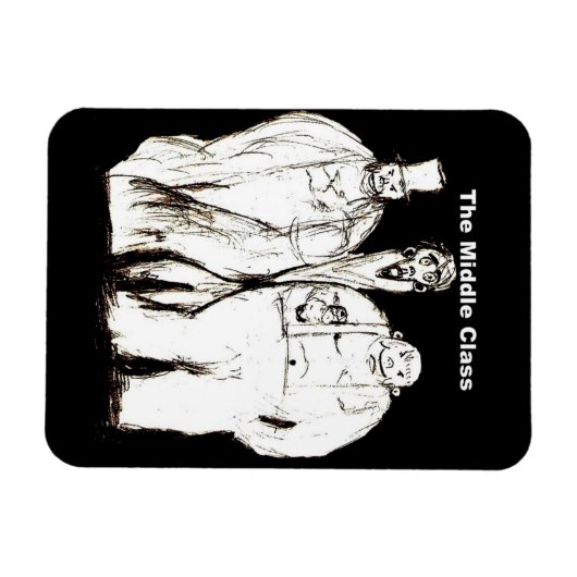 De Middenklasse koelkastmagneet Magneet (Horizontaal)