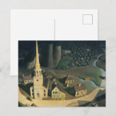 De middernacht van Paul Revere door Grant Wood Briefkaart (Voorkant / Achterkant)