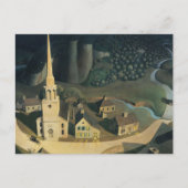 De middernacht van Paul Revere door Grant Wood Briefkaart (Voorkant)