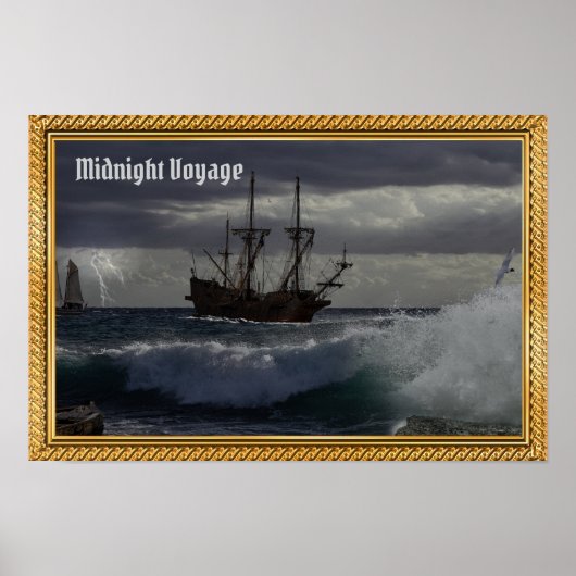 De middernachtelijke tocht in het maanlicht poster (Voorkant)
