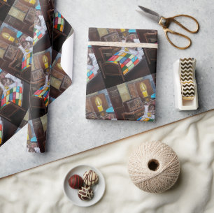 De Midnight Broadcast Schilderij van Alfred Fox Cadeaupapier