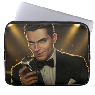 De Midnight Crooner Laptop Sleeve