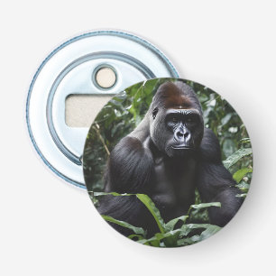 De Midnight Gorilla King: Monarch van het bos Button Flesopener