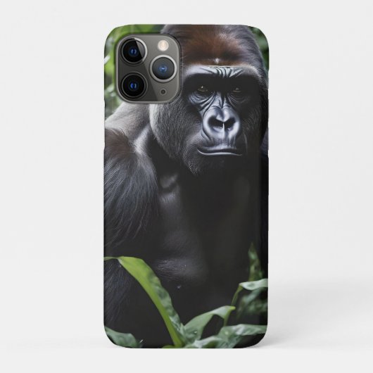 De Midnight Gorilla King: Monarch van het bos Case-Mate iPhone Case (Achterkant)