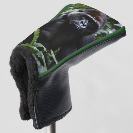 De Midnight Gorilla King: Monarch van het bos Golfheadcover (3/4 voorkant)