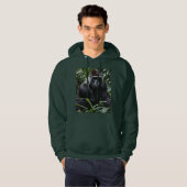 De Midnight Gorilla King: Monarch van het bos Hoodie (Voorkant volledig)