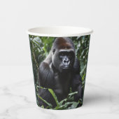 De Midnight Gorilla King: Monarch van het bos Papieren Bekers (Achterkant)