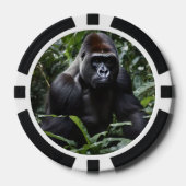 De Midnight Gorilla King: Monarch van het bos Poker Chips (Voorkant)