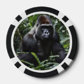 De Midnight Gorilla King: Monarch van het bos Poker Chips (Achterkant)