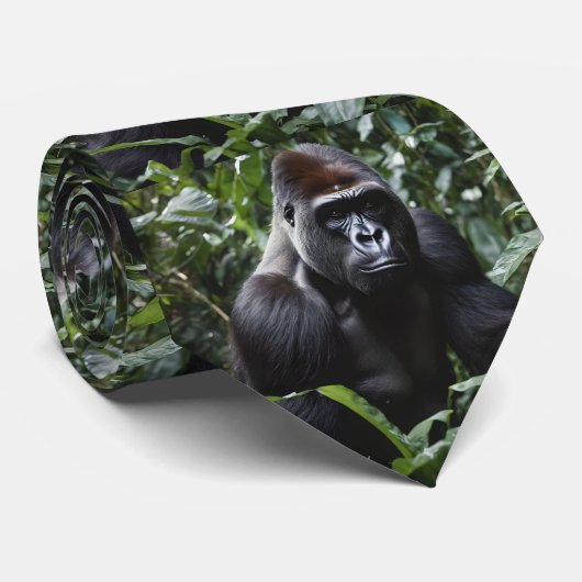 De Midnight Gorilla King: Monarch van het bos Stropdas (Opgerold)