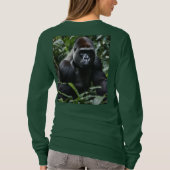 De Midnight Gorilla King: Monarch van het bos T-shirt (Achterkant)