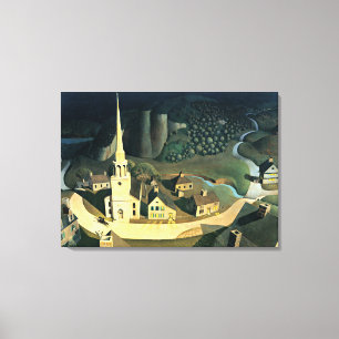 De Midnight Ride van Paul Revere Canvas Afdruk