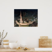 De Midnight Ride van Paul Revere Poster (Keuken)