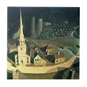 De Midnight Ride van Paul Revere Tegeltje