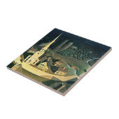 De Midnight Ride van Paul Revere Tegeltje (Zijkant)