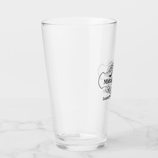 De Midnight Rider Logo Glass Cup Glas (Rechts)