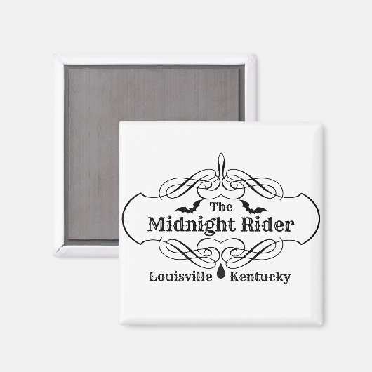 De Midnight Rider Logo Magneet (Voorkant / Achterkant)