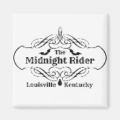 De Midnight Rider Logo Magneet (Voorkant)