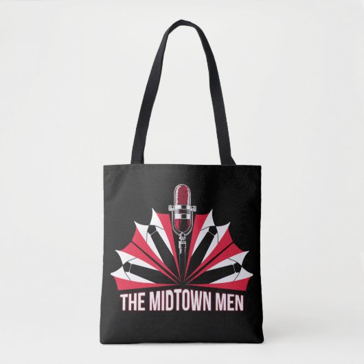 De Midtown Mannen - Nieuwe Logo - Zwarte Canvas ta Tote Bag (Voorkant)