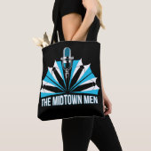 De Midtown Mannen - Nieuwe Logo - Zwarte Canvas ta Tote Bag (Dichtbij)