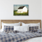 De Midway Stock Boerderij Barn die niet meer besta Canvas Afdruk (Insitu (Slaapkamer))