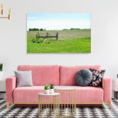 De Midwesten, Boerderij fotografie Canvas Afdruk (Insitu (Woonkamer))