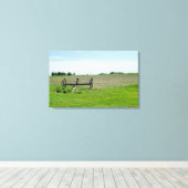 De Midwesten, Boerderij fotografie Canvas Afdruk (Insitu (Houten vloer))