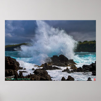 De mier van Kanaloa ~ Hawaiian God van de oceaan Poster