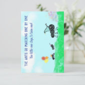 De mieren gaan één na één uitnodiging marcheren (Staand voorkant)