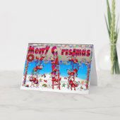 De mieren van Kerstmis Feestdagen Kaart (Voorkant)