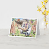 De Miereneter van de verjaardag Kaart (Gele Bloem)