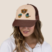 De Mighty Monkey Mannen Trucker Hat Trucker Pet (In situ)