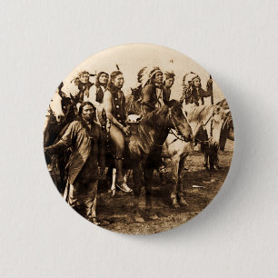 De Mighty Sioux Ronde Button 5,7 Cm