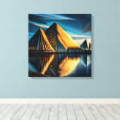 De mijlpaal van Atlantis Canvas Afdruk (Insitu (Houten vloer))