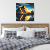 De mijlpaal van Atlantis Canvas Afdruk (Insitu (Slaapkamer))
