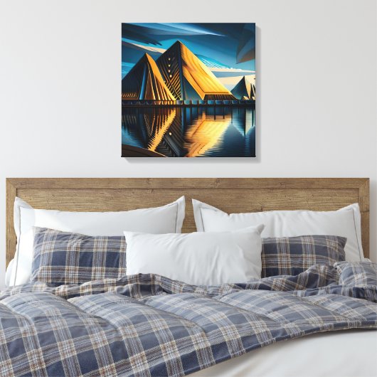 De mijlpaal van Atlantis Canvas Afdruk (Insitu (Slaapkamer))