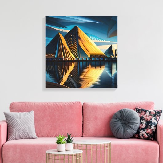 De mijlpaal van Atlantis Canvas Afdruk (Insitu (Woonkamer))