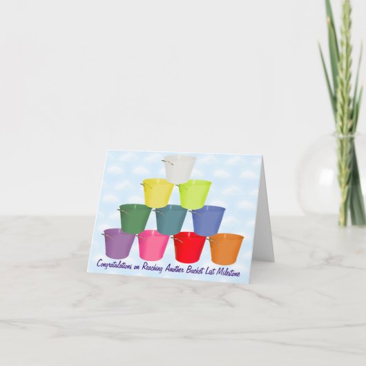 De Mijlpaal van de Lijst van de emmer Kaart (Voorkant)