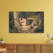 De mijn van de Mat, bord uit 'The Seat'. Canvas Afdruk (Insitu (Woonkamer))