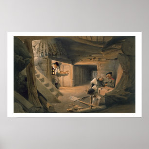 De mijn van de Mat, bord uit 'The Seat'. Poster