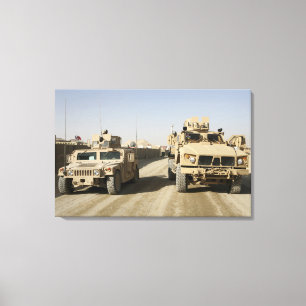 De mijnbestendige hinderlaag beschermd canvas afdruk