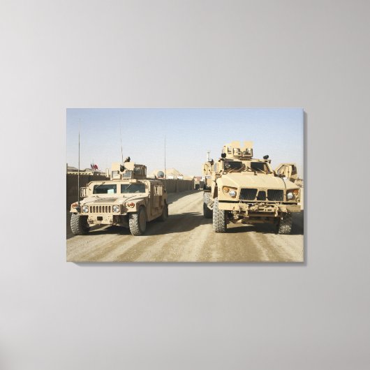 De mijnbestendige hinderlaag is beschermd canvas afdruk (Voorkant)